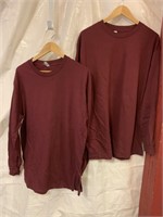 2-long sleeve t-shirts men’s size large    New