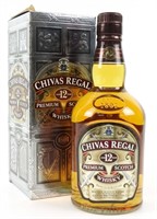 12 Year Chivas Regal Scotch Bottle
