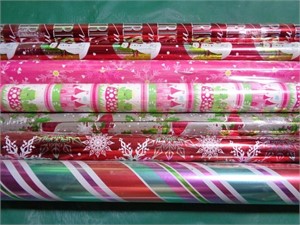 7 ROLLS WRAPPING PAPER