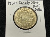 1950 Canada Silver Half Dollar