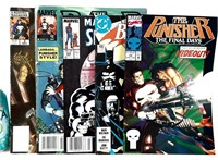 5 B.D. et comics BATMAN, THE PUNISHER, SPIDER-MAN