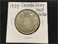 1939 Canada Silver Half Dollar