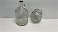 Vintage Gallon size embossed wine jug and vintage