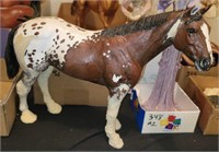 MODEL HORSE #2, BROWN/WHITE APPALOOSE