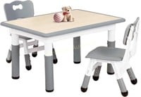FUNLIO Kids Table & 4 Chairs Set  Adjustable