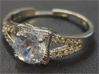 925 stamped gemstone ring size 8