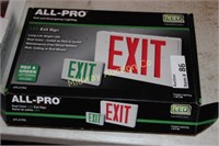 2 LED EXIT SIGNS