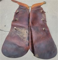 Batwing Chaps, Unmarked, Silver Conchos