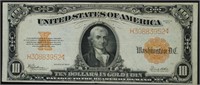 1922 10 $ GOLD CERTIFICATE  VF35  NICE COLOR