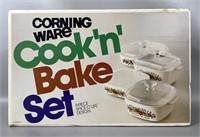 Vintage Corning Ware CookNBake Set *NIB