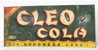 Cleo Cola Tin Sign 121/4x271/4