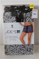 2PACK JOE'S LOUNGE WOMENS SHORTS SIZE SMALL