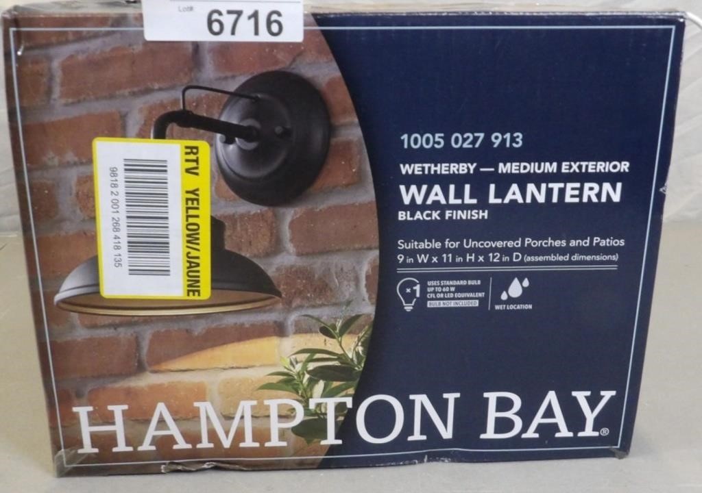 Hampton Bay Wetherby Wall Lantern