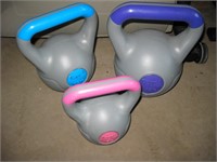 3 Different Two Handed Tone Fitness Weights