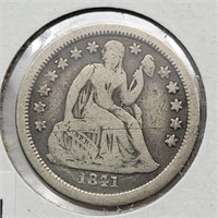 1841 O SEATED LIBERTY DIME