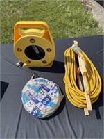 Two extension cords and type 25FT  MV wire