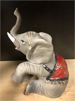 Ceramic circus elephant figurine