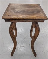 Wood Plant Stand/End Table, 18" H