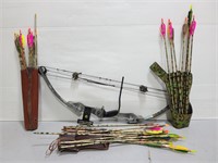 American Archery compound bow w/ lots of arrows