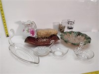 vintage glassware - pitchers, juice glasses, etc.