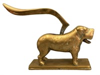 Heavy Vintage Cast Brass Dog Nutcracker