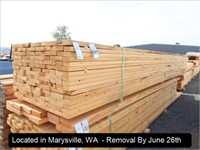 LOT, 2" X 4" KILN DRIED HEM FIR LUMBER AT APPROX