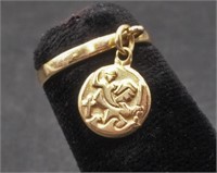 James Avery 14k St. Christopher charm ring