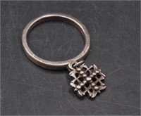 James Avery Jerusalem cross charm ring