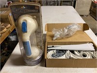 Closet shelving kit, may be missing pieces and