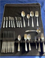 Sterling Silver Flateware: 59 Piece Reed & Barton