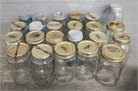 Assortment of Mason Jars w/ Lids