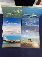 Airplane travel postcard lot