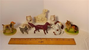 8 Collector Dog Figurines. Plus More