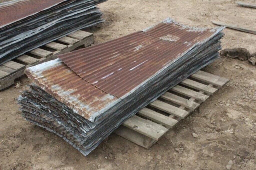 Approx. (30) 25" x 6FT Corrugated Steel Sheeting