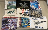 W - LOT OF 9 GRAPHIC TEES SIZE XL & 2XL (Q57)