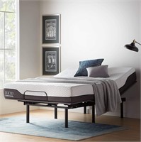 Lucid L150 Full Adjustable Bed  Black/Charcoal