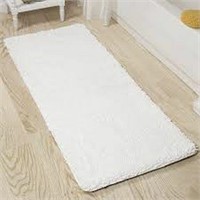 LAVISH HOME MEMORY FOAM SHAG BATH MAT 2 X 5 FEET