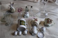 Crystal Decanter & Misc Glassware Lot