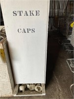White stake caps
