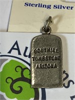 Sterling Silver - Boot Hill AZ Charm