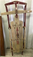 Antique flexible Flyer Sled, had work done but nee