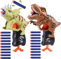 $10  Dino Blaster Toys  2 Pack T-rex & Triceratops