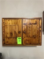 2 Door Wood Cabinet - NO CONTENTS