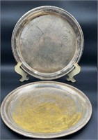 2 Silver Plated Platters