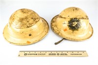 (2) American Legin Metal Helmets