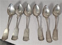 6 Coin Spoons