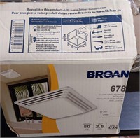 Broan 678 Vent Fan & Light