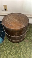 Vintage Firkin Basket Wooden