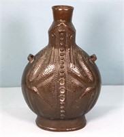 Tibetan Cast Iron Bronze Toad Flask
