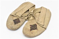 Primitive Leather Moccasins w/ Beads